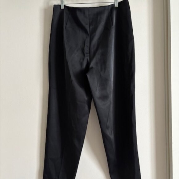 NWT Super-High Rise Tapered Ankle Tailored Satin Pants size 14 - Picture 4 of 7